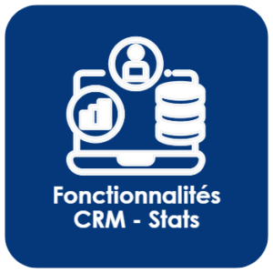Fonctionnalités CRM et Stats
